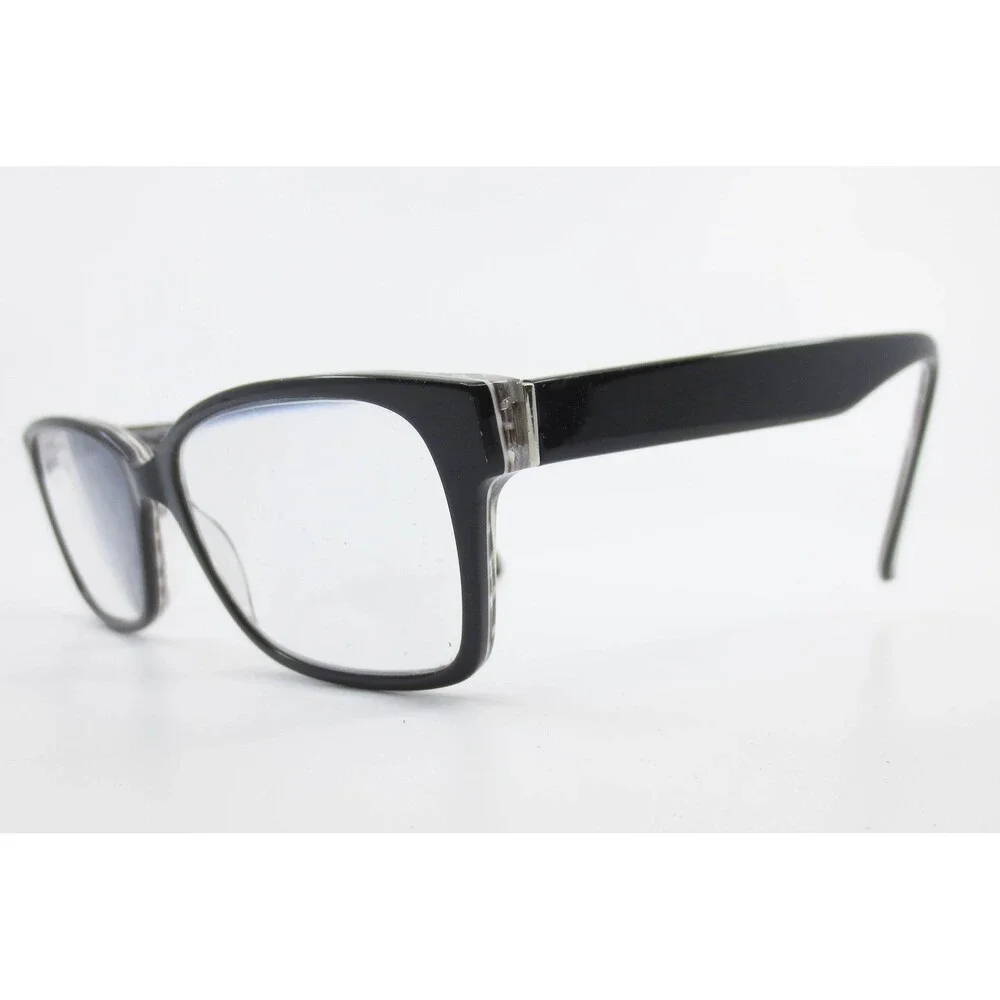 Christian Siriano CV LUI Black Grey Marbled Rectangular Eyeglass Frames